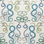 Schumacher Giove Emerald & Sapphire Fabric