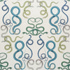 Schumacher Giove Emerald & Sapphire Fabric
