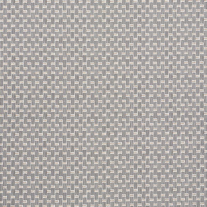Schumacher Dotted Stripe Carbon Fabric