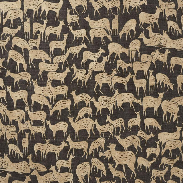 Schumacher Fauna Carbon Fabric