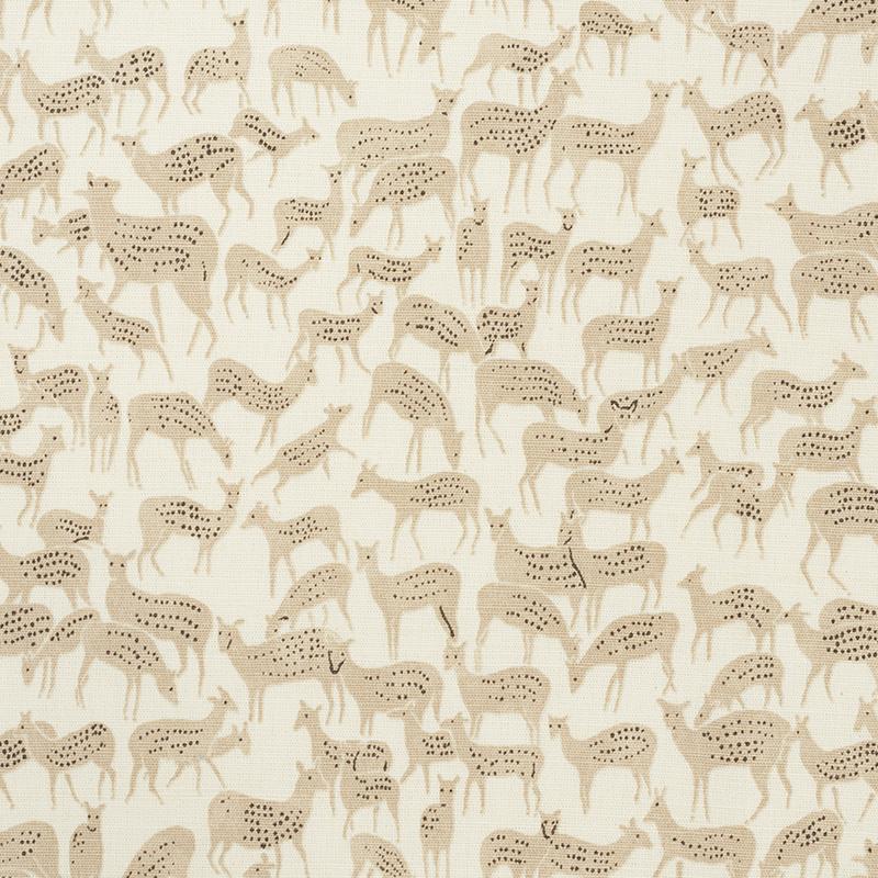 Schumacher Fauna Natural Fabric