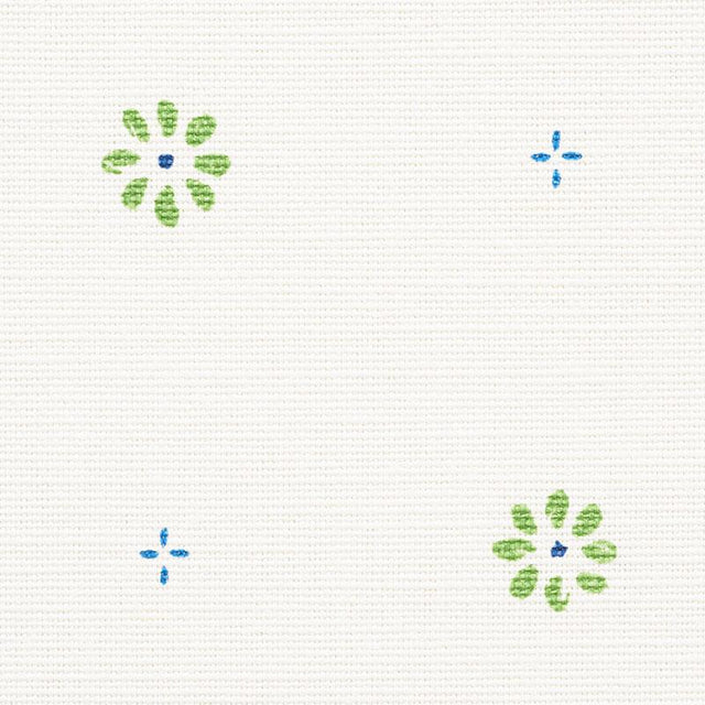 Schumacher Suna Floral Green Fabric