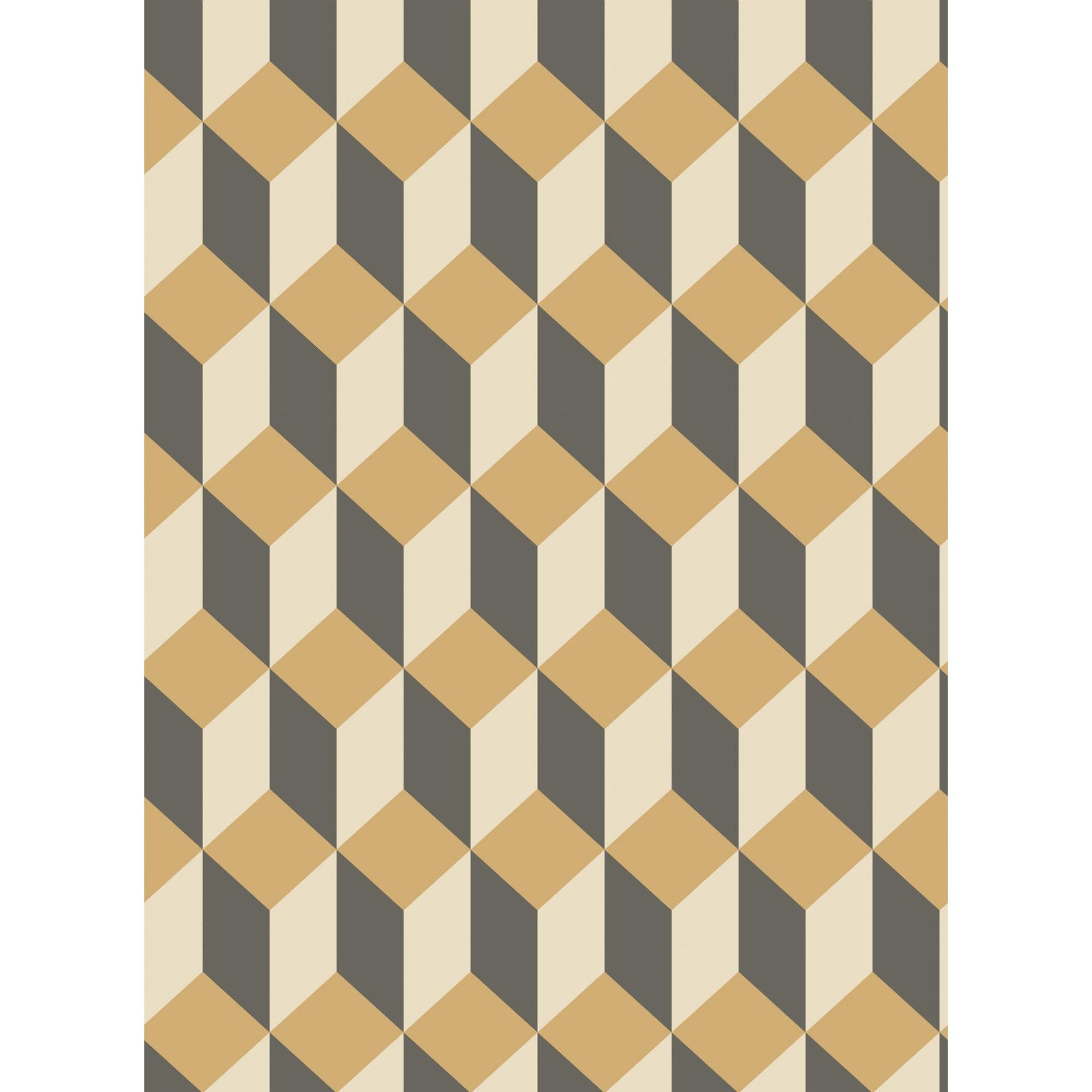 Cole & Son Delano Gold And Black Wallpaper
