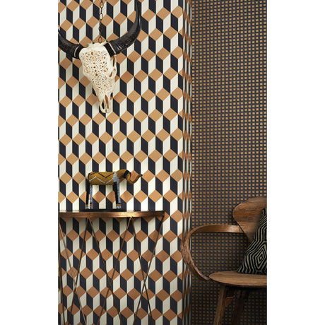 Cole & Son DELANO GOLD AND BLACK Wallpaper