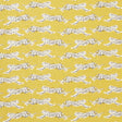 Schumacher Leaping Leopards Yellow Fabric