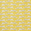 Schumacher Leaping Leopards Yellow Fabric