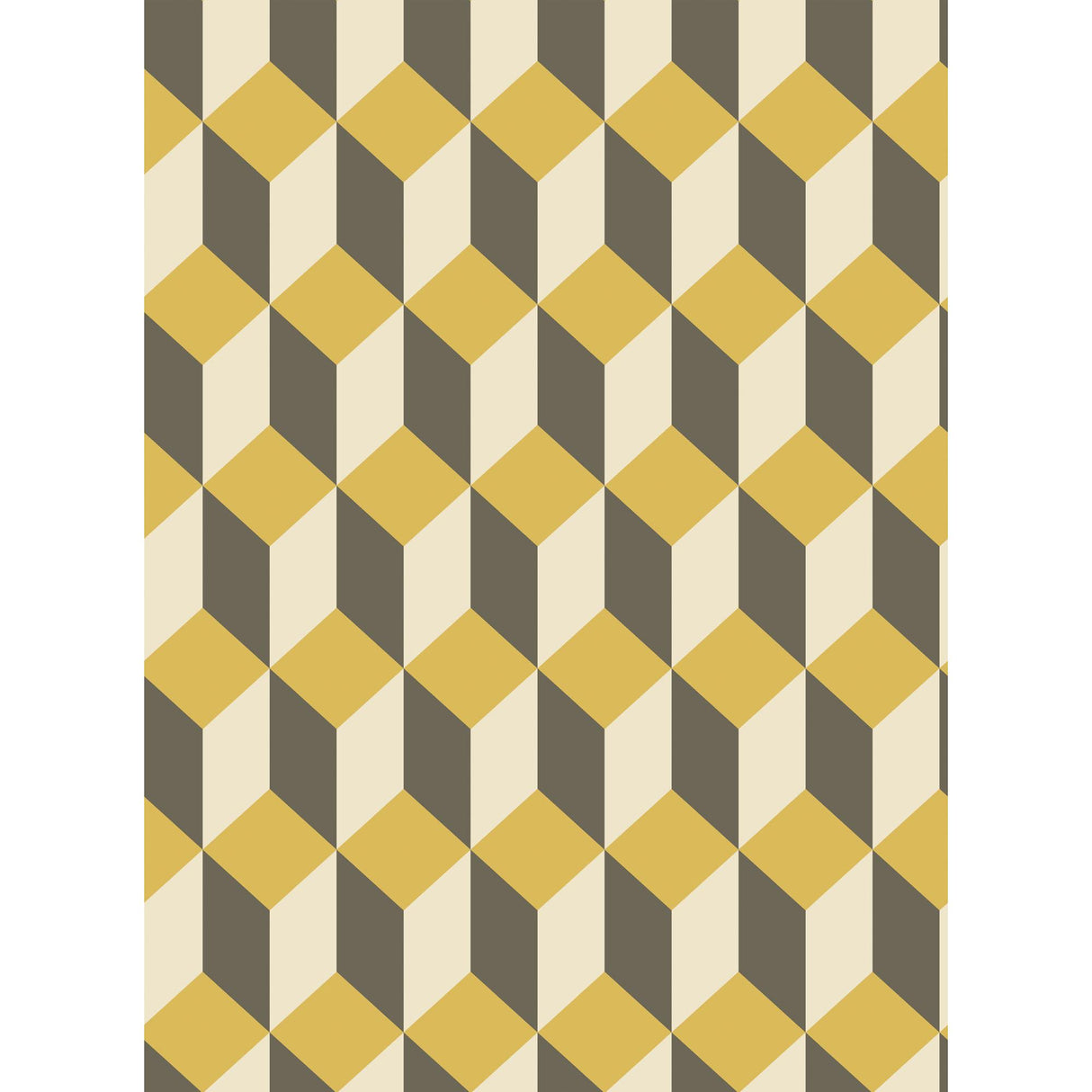 Cole & Son DELANO YELLOW AND BLACK Wallpaper
