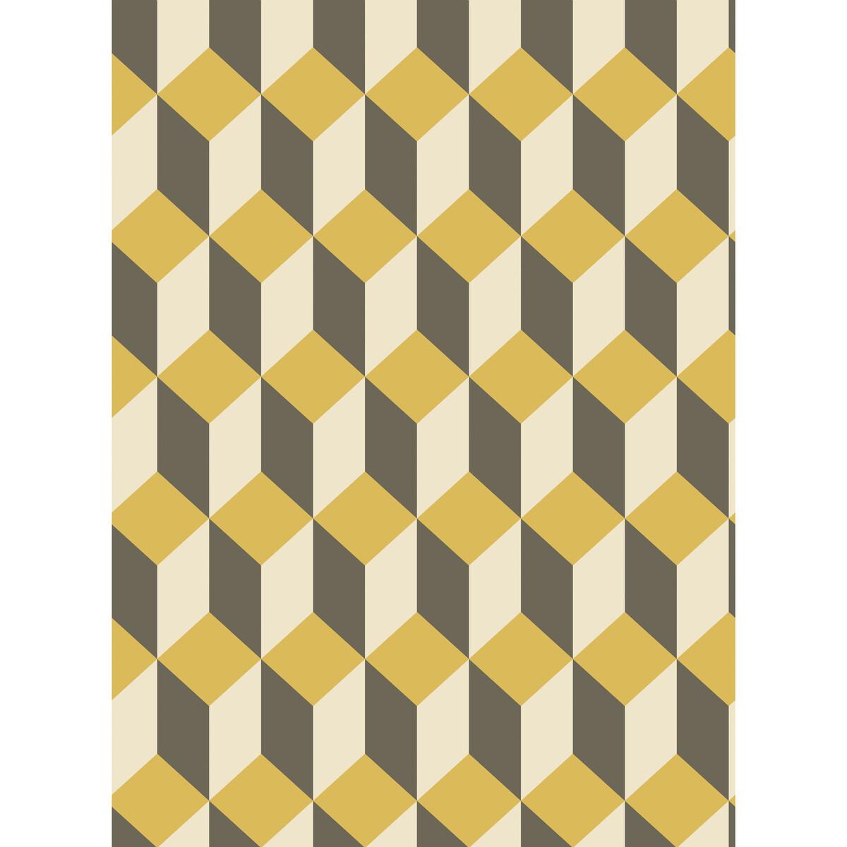 Cole & Son Delano Yellow And Black Wallpaper