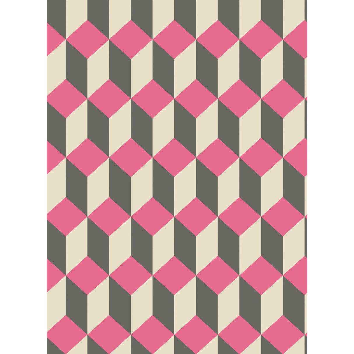 Cole & Son DELANO PINK AND BLACK Wallpaper
