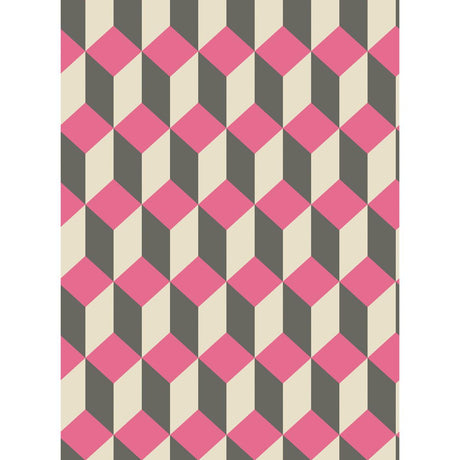 Cole & Son Delano Pink And Black Wallpaper
