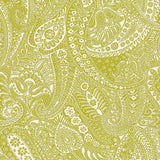 Schumacher Paisley Print Soft Chartreuse Fabric