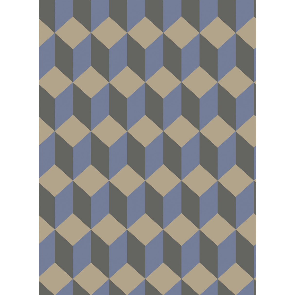 Cole & Son DELANO BLUE AND BLACK Wallpaper