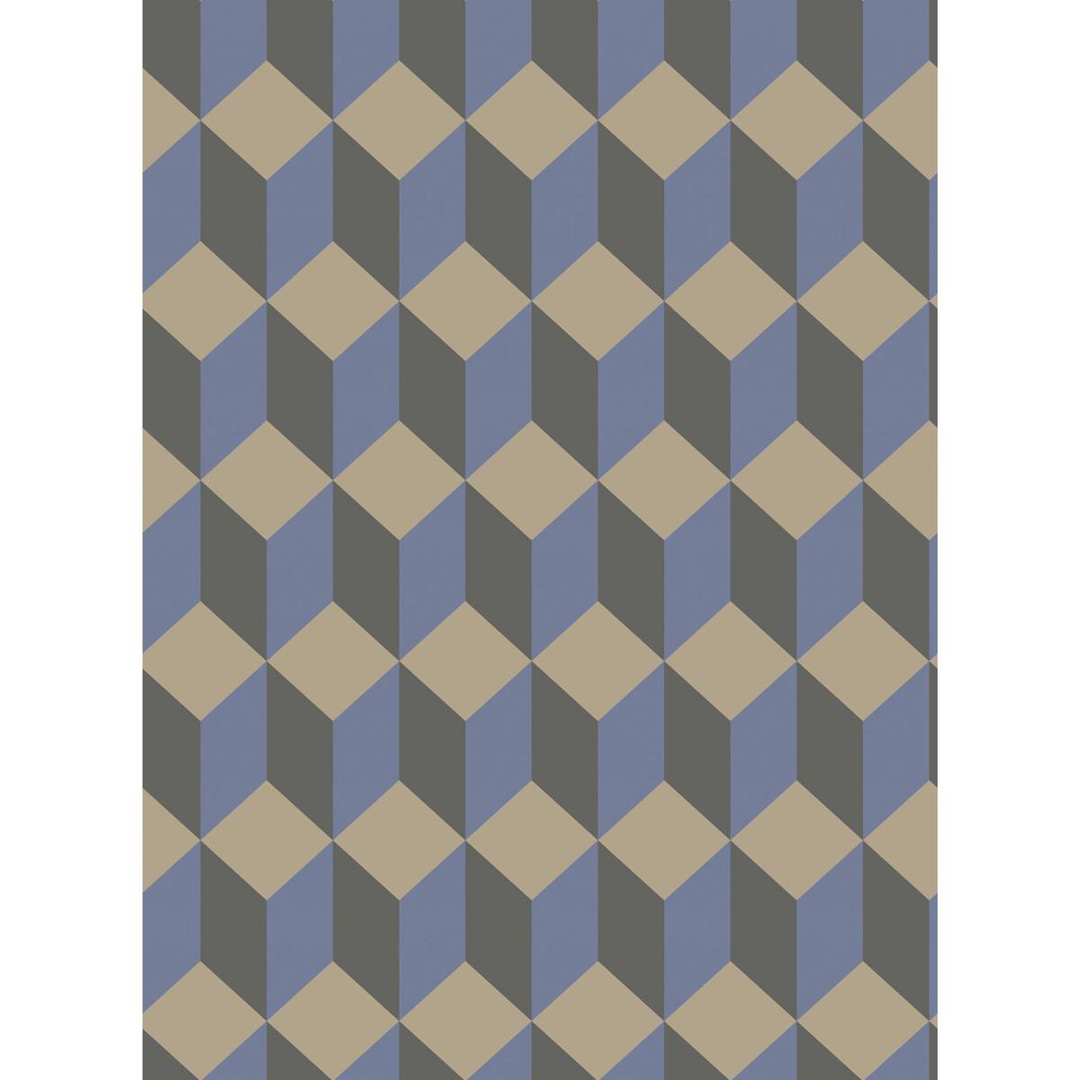 Cole & Son Delano Blue And Black Wallpaper