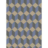 Cole & Son Delano Blue And Black Wallpaper