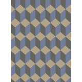Cole & Son DELANO BLUE AND BLACK Wallpaper