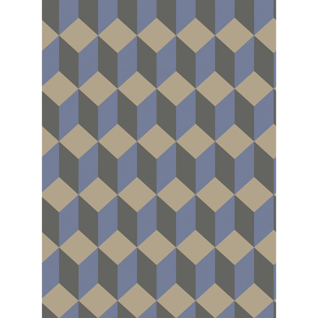 Cole & Son DELANO BLUE AND BLACK Wallpaper