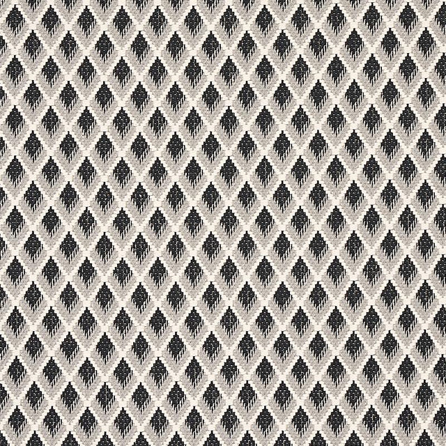 Schumacher Hammerick Diamond Grey Fabric