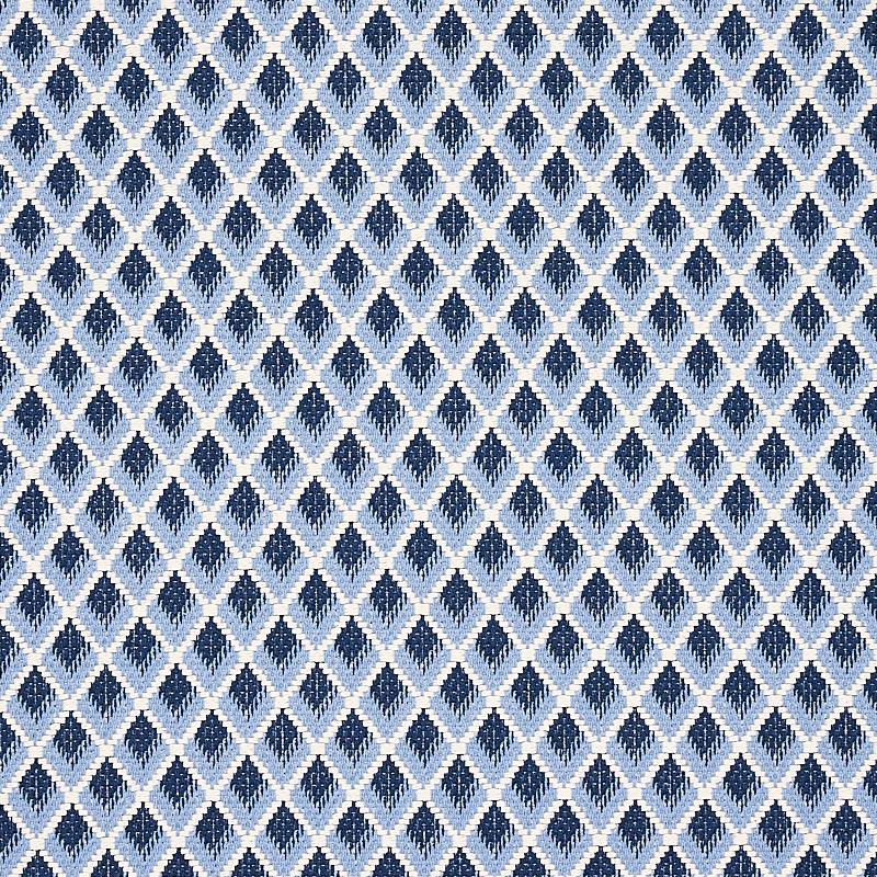 Schumacher Hammerick Diamond Blue Fabric