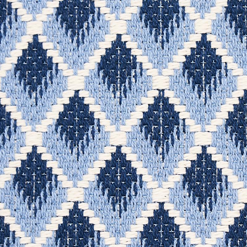 Schumacher Hammerick Diamond Blue Fabric