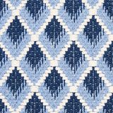 Schumacher Hammerick Diamond Blue Fabric