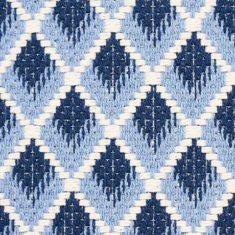 Schumacher Hammerick Diamond Blue Fabric