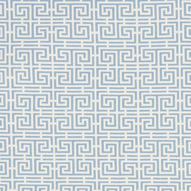 Schumacher Chinois Fret Sky/Ivory Fabric