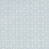 Schumacher Chinois Fret Sky/Ivory Fabric