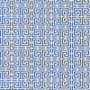 Schumacher Chinois Fret Blue/White Fabric