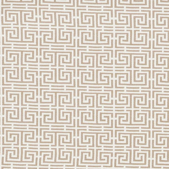 Schumacher Chinois Fret Natural/Ivory Fabric
