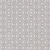 Schumacher Chinois Fret Grey/White Fabric