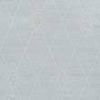 Schumacher Sylvie Embroidered Sisal Water Blue Wallpaper