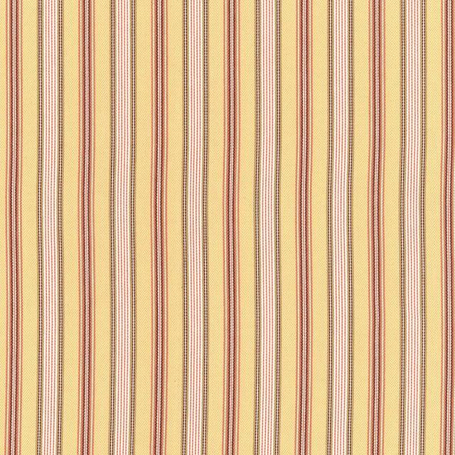 Schumacher Brook Stripe Maize Fabric