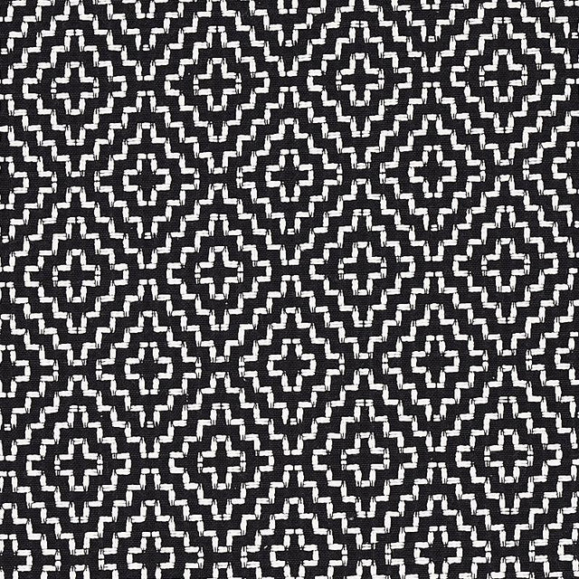 Schumacher Soho Weave Black Fabric