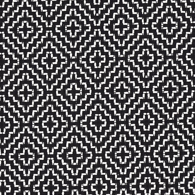 Schumacher Soho Weave Black Fabric