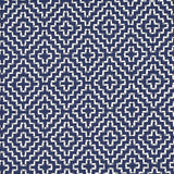 Schumacher Soho Weave Navy Fabric