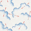 Schumacher Mercurio Red & Blue Wallpaper