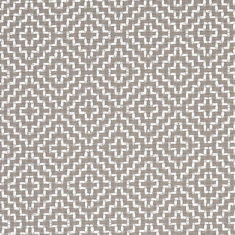 Schumacher Soho Weave Grey Fabric