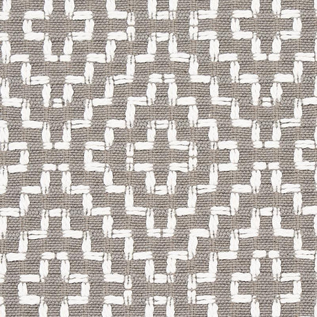 Schumacher Soho Weave Grey Fabric