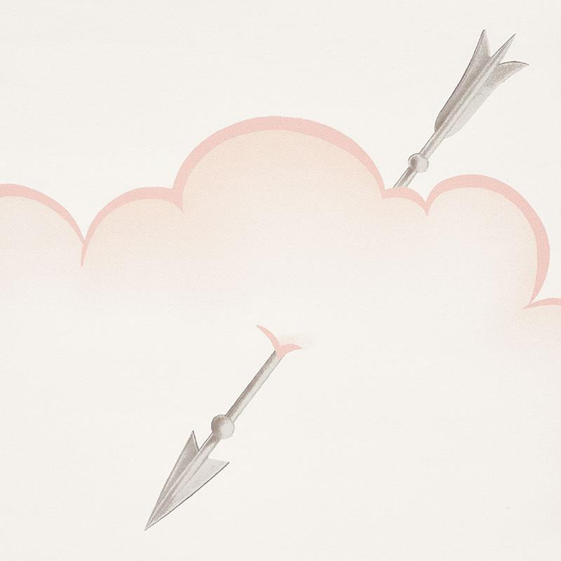 Schumacher Mercurio Blush Wallpaper