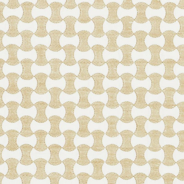 Schumacher Nolita Embroidery Natural Fabric