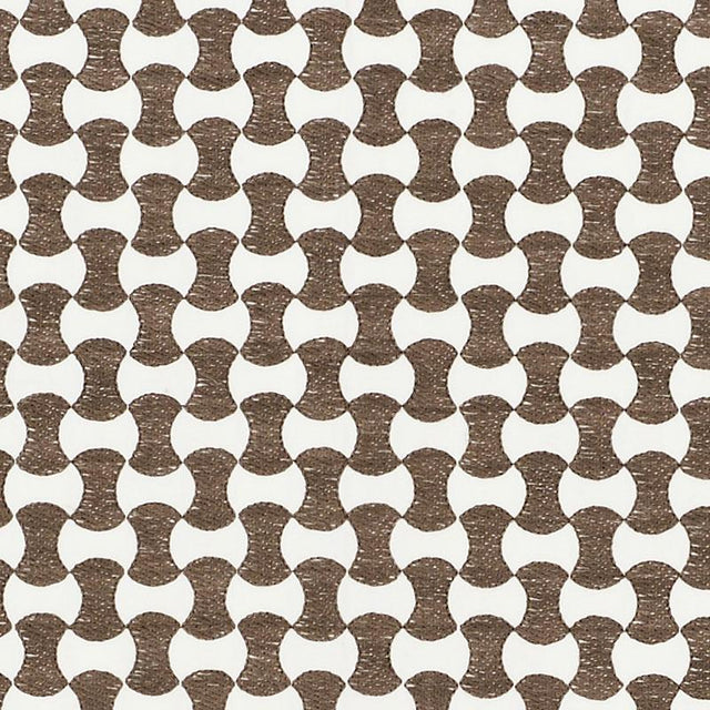 Schumacher Nolita Embroidery Taupe Fabric