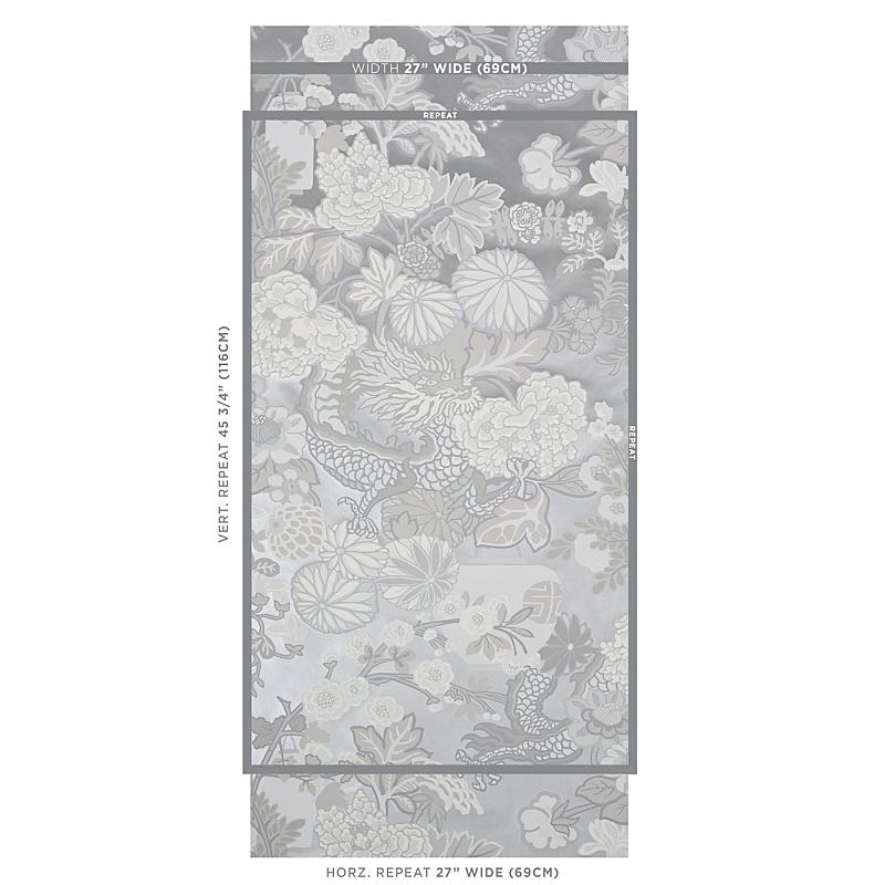 Schumacher Chiang Mai Dragon Limestone Wallpaper