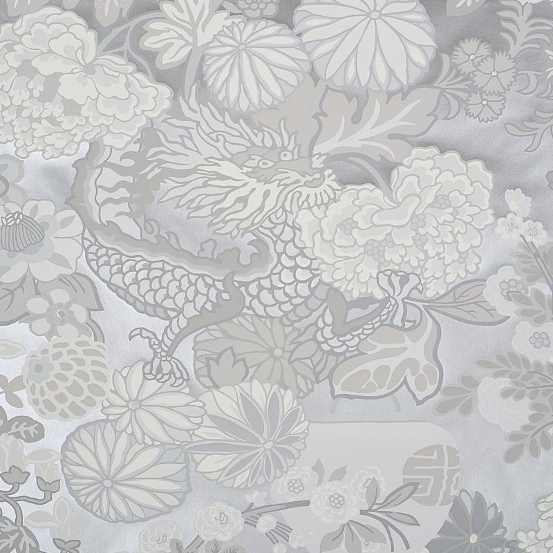 Schumacher Chiang Mai Dragon Limestone Wallpaper