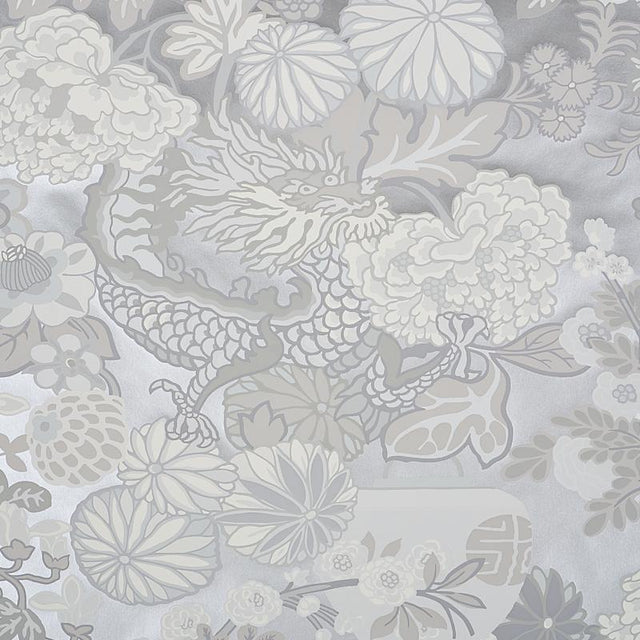 Schumacher Chiang Mai Dragon Limestone Wallpaper
