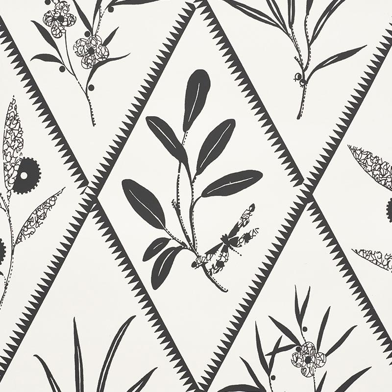 Schumacher Endimione Carbon Wallpaper