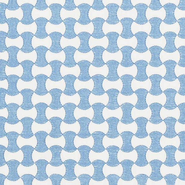Schumacher Nolita Embroidery Chambray Fabric