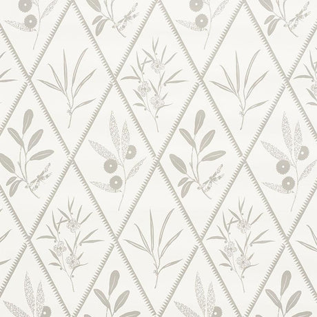 Schumacher Endimione Grey Wallpaper