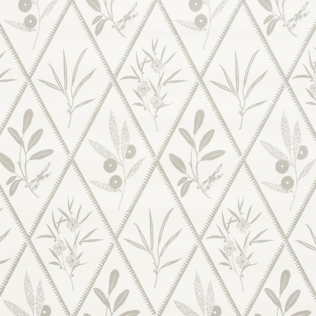 Schumacher Endimione Grey Wallpaper