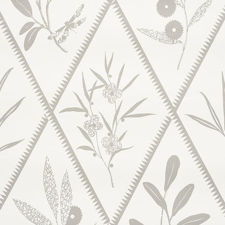 Schumacher Endimione Grey Wallpaper