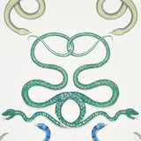 Schumacher Giove Emerald & Sapphire Wallpaper